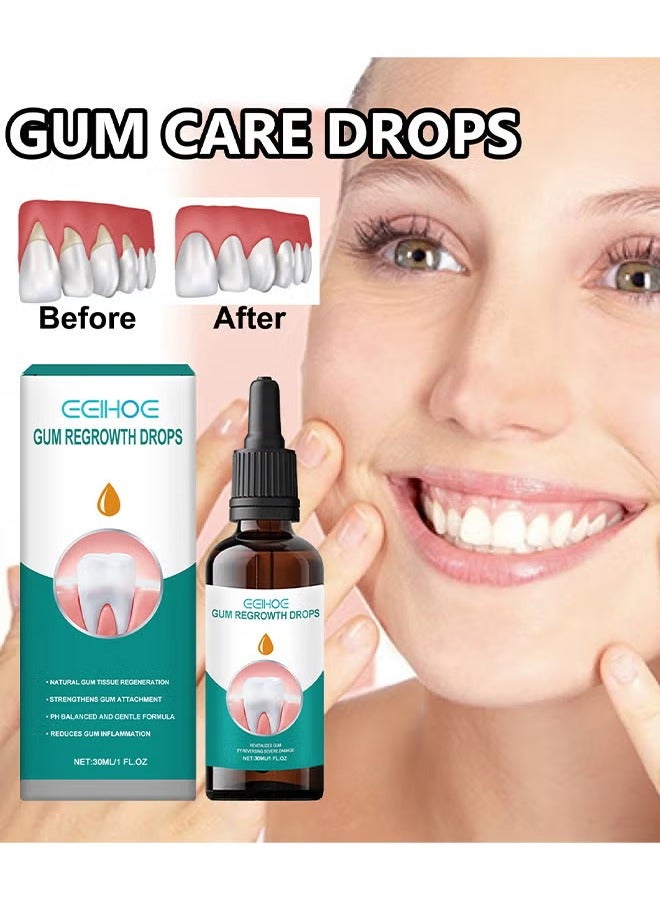 EELHOE Gum Regrowth Drops - Gum Relief Drops - Natural Gum Liquid Drops Mouthwash - Natural Essential Oils Tooth Repair Kit - Rejuvenate Your Gums With Ease - Image 2