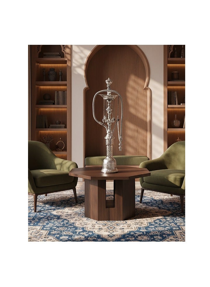 أوديسي شيشة فضة خالصة مزينة بزخارف عربية يدوية (DSC6972) - Image 2