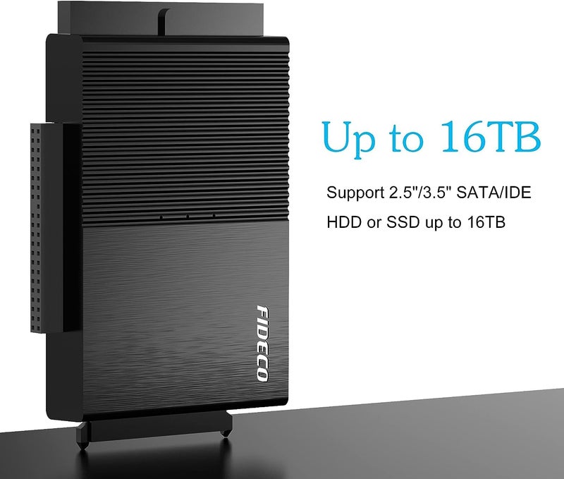 Tobo USB 3.0 to SATA or IDE Adapter, Hard Drive Adapter Cable Universal for 2.5/3.5 inch SATA HDD/SSD & IDE HDD with 12V/2A Power Adapter (TD-PL319) - Image 4