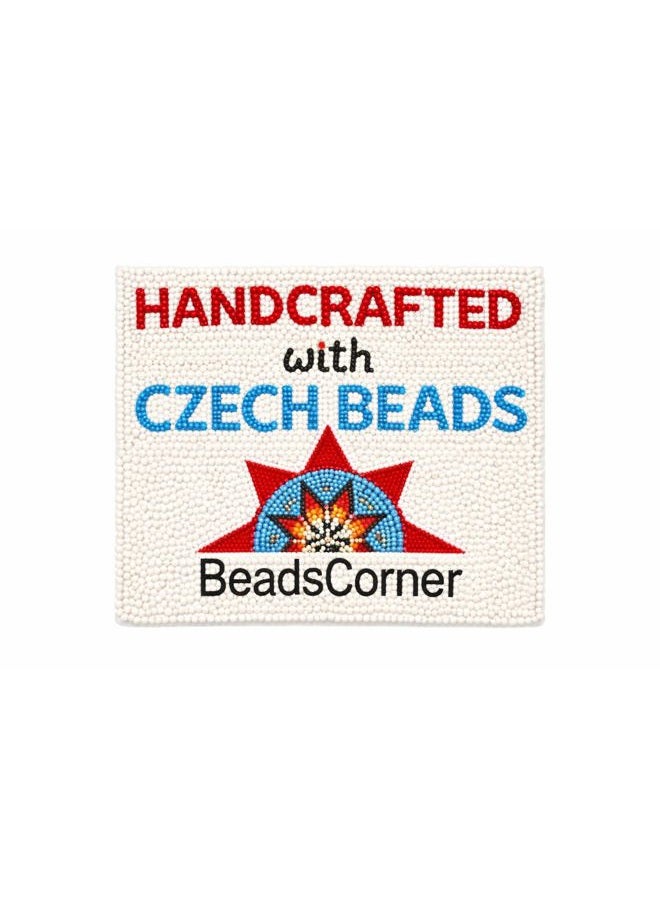 BeadsCorner One of a kind Tribal Extra Long Beaded Statement Earrings Handmade, Glass - Image 3