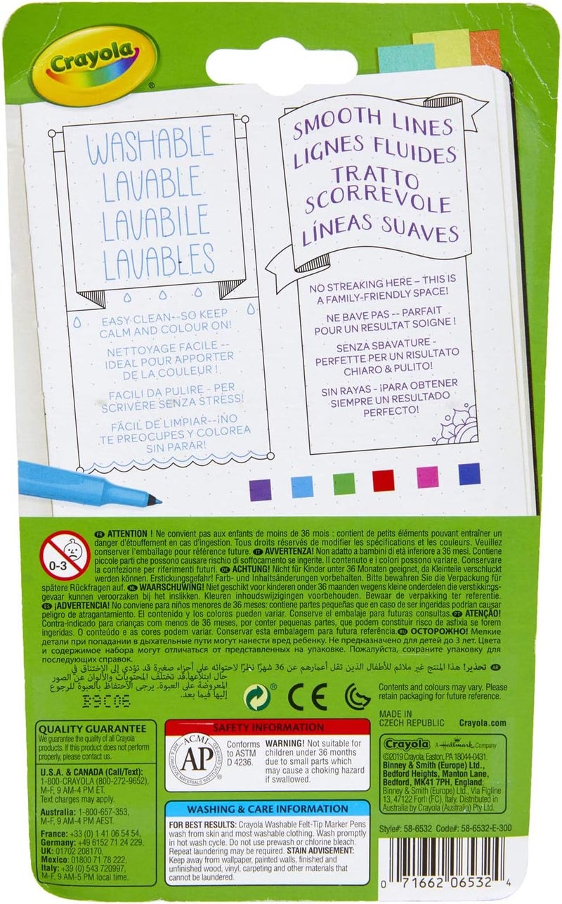 كرايولا أقلام تحديد قابلة للغسل من Take Note، 6 قطع - Image 4