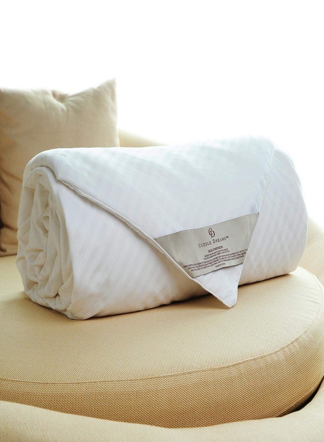 CUDDLE DREAMS Silk Comforter for Spring/Summer/Fall, 100% Long-Strand Silk Filling, Natural & Breathable (Kids/Toddler Size) - Image 1