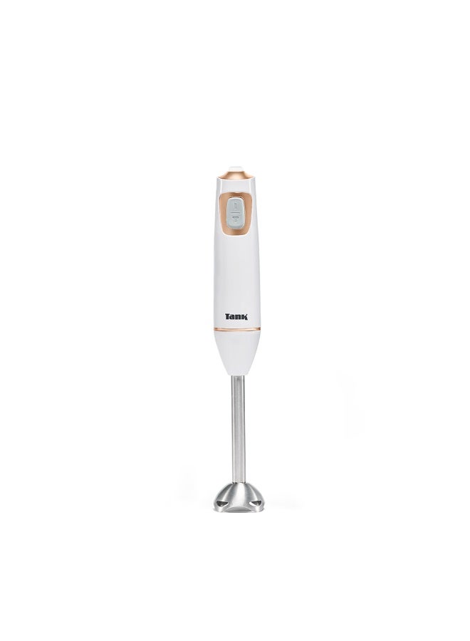 TANK Tank Hand Blender with 600ml BPA Free Beaker,with 5 Speed Control + Turbo, 600 Watts, White, CM-6003-1 - Image 2