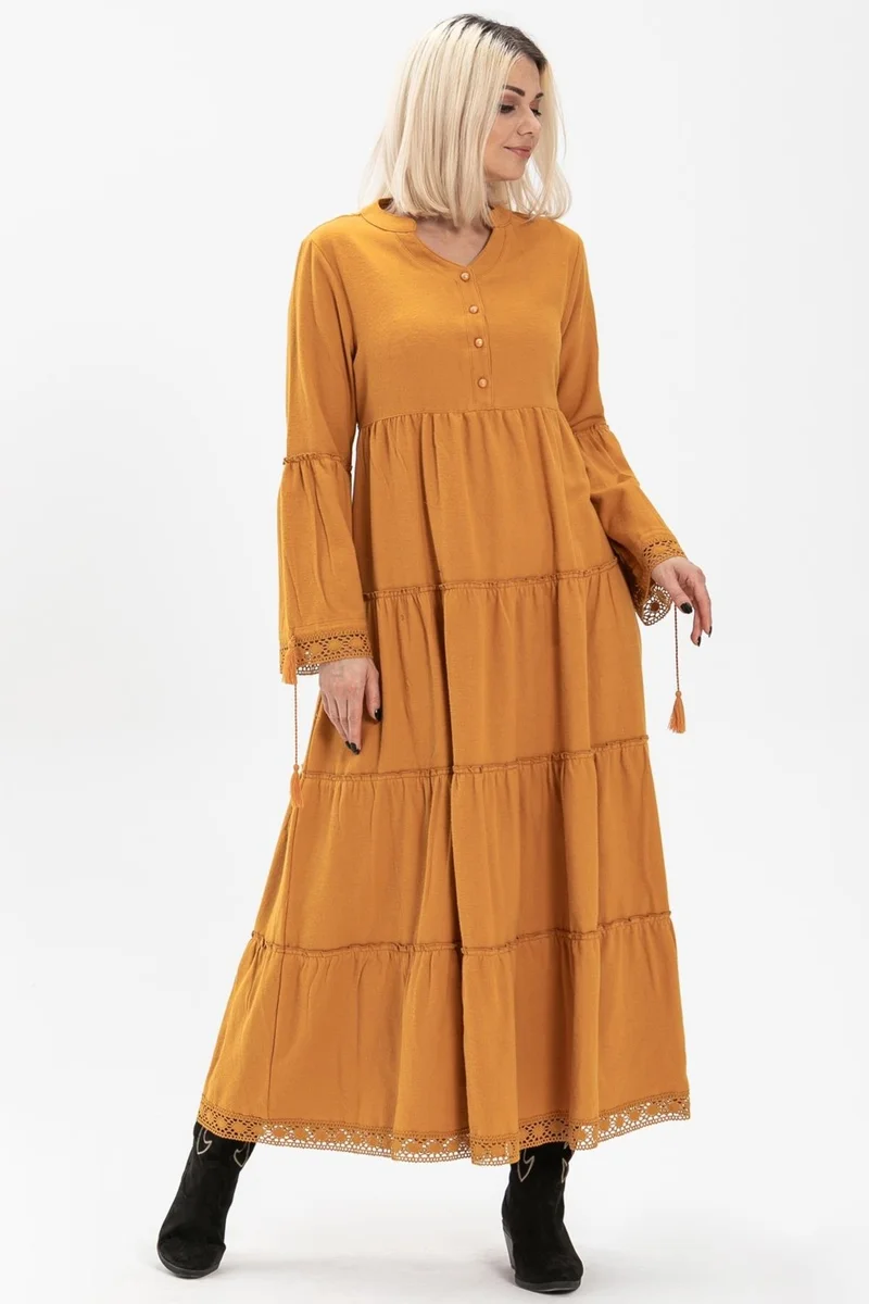 اليش شيل بيزي Tiered Knit Dress