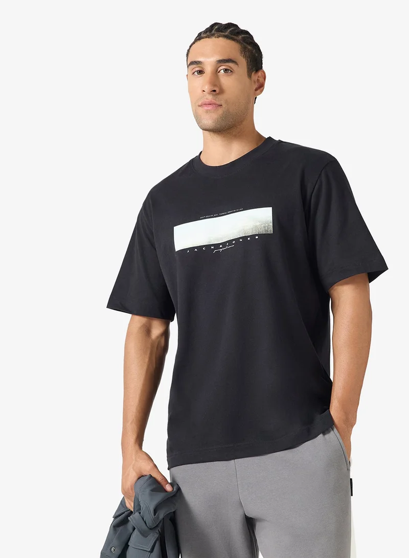 JACK & JONES Graphic Crew Neck T-Shirt