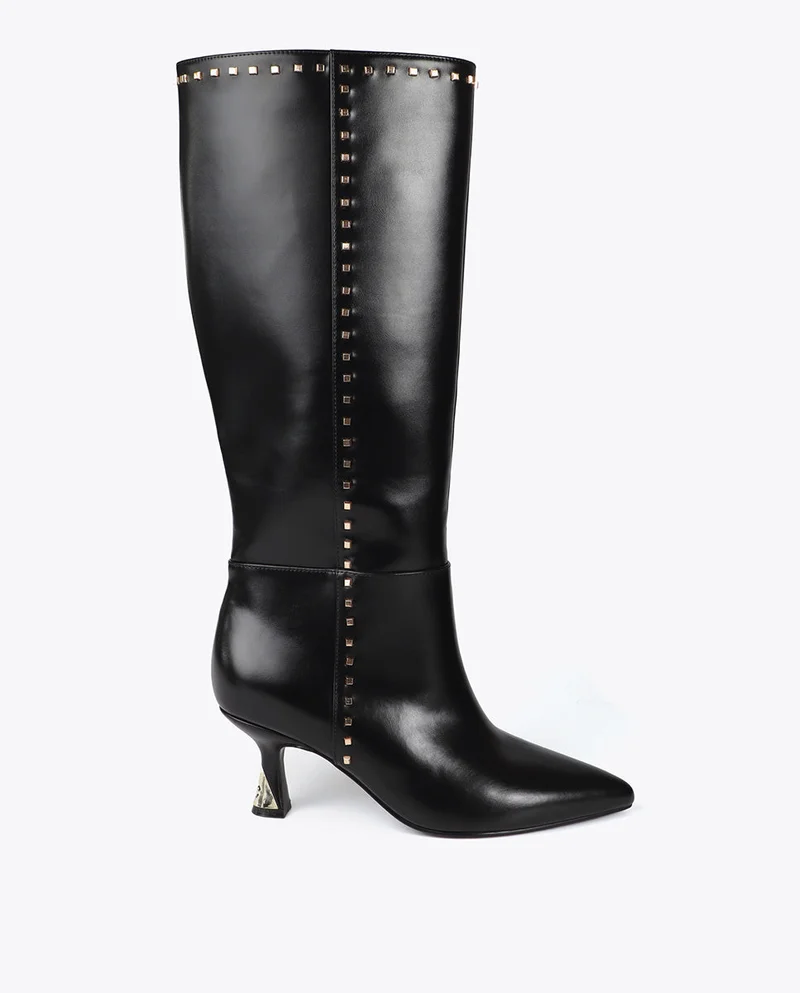 لولا كساديمونت High Boots with Statement Heel & Stud Detail
