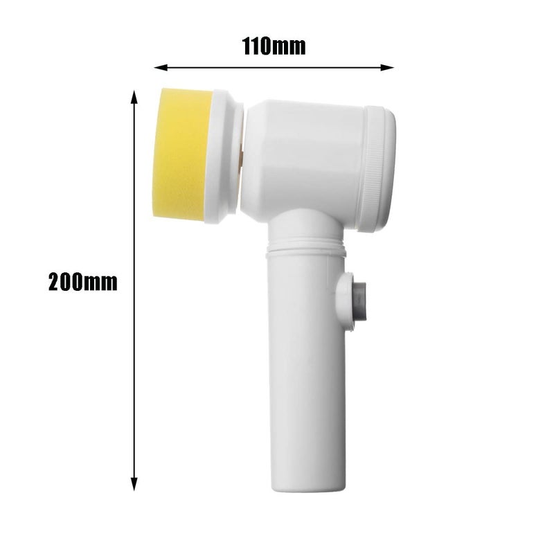 VEDHAK 5 in 1 Multifunctional Magic Brush with Heads Charging Cord for Home, Kitchen Tiles, Carpet, Sink wash Basin Bath, Shower,Car Alloy, Window Or Desk Cleaner Brush (Material Plastic) - Image 2