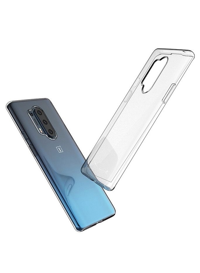 دبليو تيك غطاء جراب زوايا ناعم من مادة TPU لهاتف OnePlus 8 Pro (5G) من WTech - شفاف - Image 1