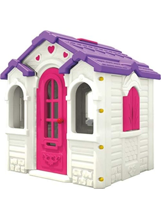 Rainbow Toys Children Playhouse Garden Status Lawn Playset Pink use for indoor and outdoor Size:125x165x144cm. - Image 1