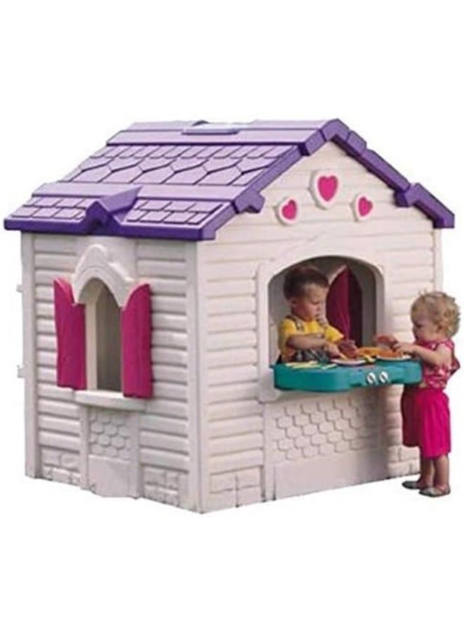 Rainbow Toys Children Playhouse Garden Status Lawn Playset Pink use for indoor and outdoor Size:125x165x144cm. - Image 4