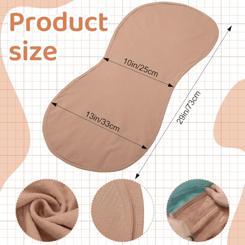 Hahafelt 3 Pcs Changing Pad Liners Fits in Peanut Shape Changing Pad Waterproof Diaper Mats Organic Cotton Peanut Mats are Warm on a Babys Back Washable ReusableChecker StyleBrown - Image 3