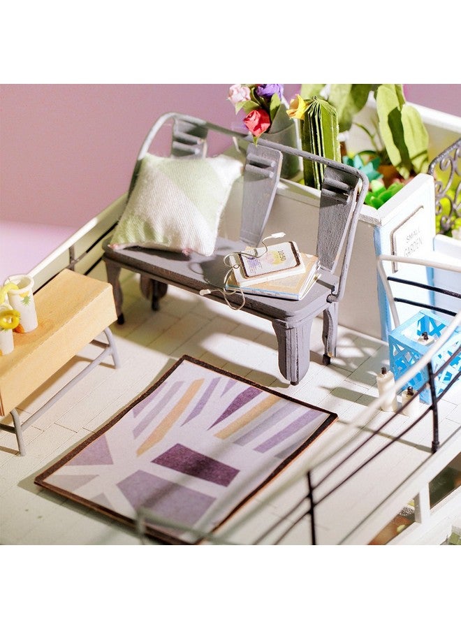 Rolife Rolife DIY Miniature Dollhouse Kit Duplex Loft Model Building Sets Gifts for Teens/Adults (Dora's Loft) - Image 3