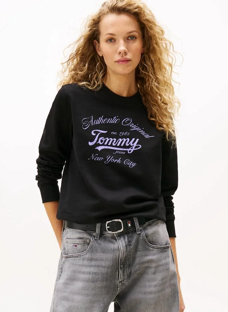 TOMMY JEANS Graphic Pullover Sweatshirt
