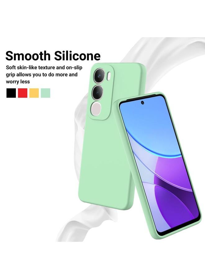 إيروريكس جراب لهاتف vivo Y29 5G مصنوع من السيليكون السائل بلون سادة ومضاد للسقوط وتغطية كاملة - Image 3