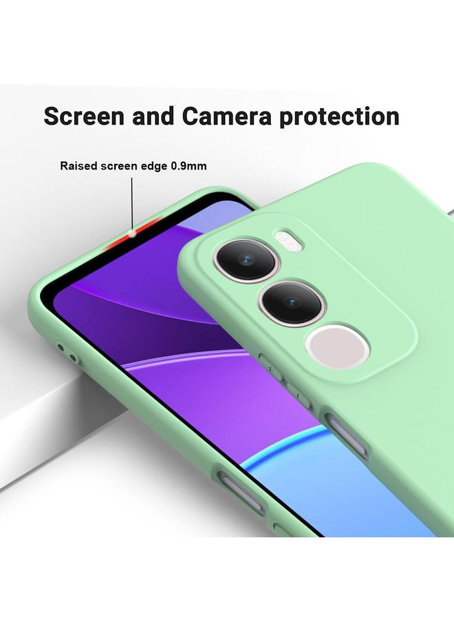 إيروريكس جراب لهاتف vivo Y29 5G مصنوع من السيليكون السائل بلون سادة ومضاد للسقوط وتغطية كاملة - Image 4