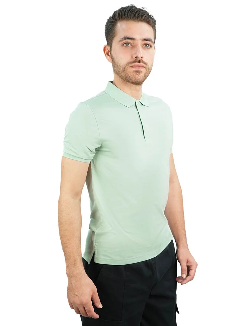 Men's Slim Fit Embossed Pique Polo| Silk Touch Series