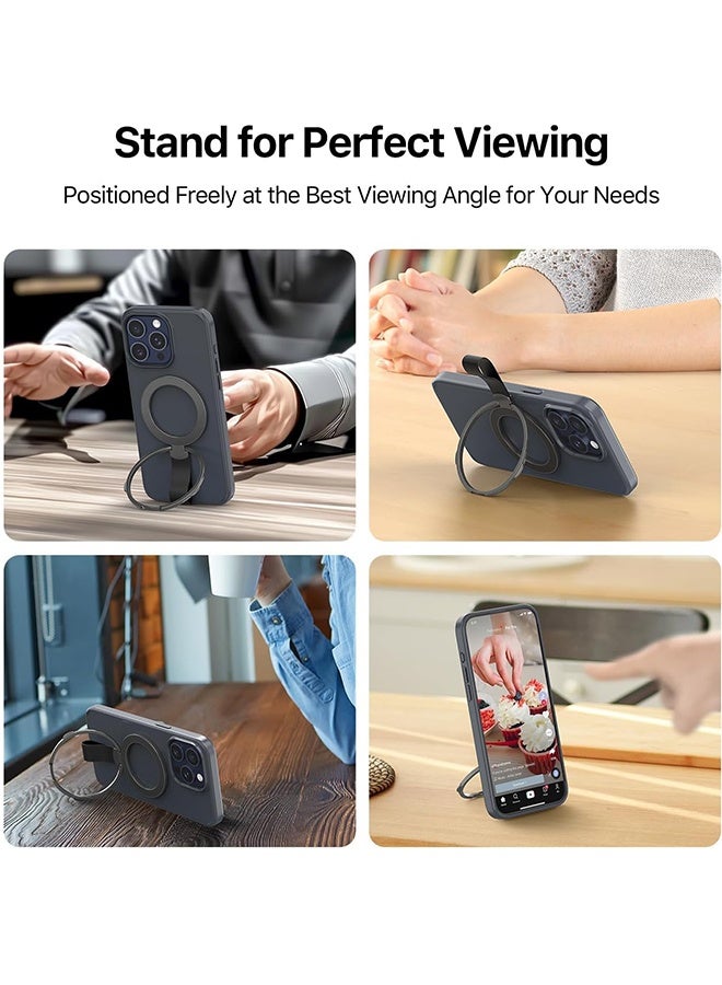 بشكل مختصر مقبض مغناطيسي للهاتف، لحامل حلقة حامل الهاتف Magsafe، حامل مغناطيسي لحامل الهاتف المغناطيسي لهاتف آيفون 16 برو ماكس / آيفون 15/14/13/12 و أندرويد - Image 4