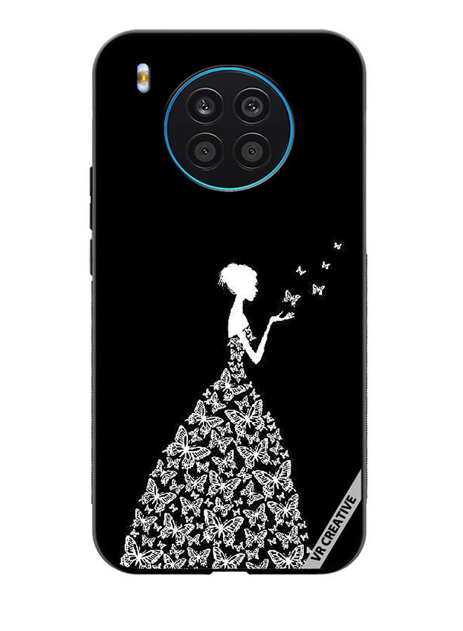 VR CREATIVE Protective Case Cover For Honor 50 Lite Girl In Butterfly Dress Design Multicolour 
