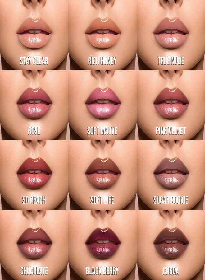 جوفياس بليس ملمع شفاه جوفياز بليس المكثف بنكهة الكاكاو - شفاه لامعة وجذابة مع ترطيب مغذي، ملمع شفاه مكثف، ملمع شفاه مكثف، مرطب شفاه - Image 4