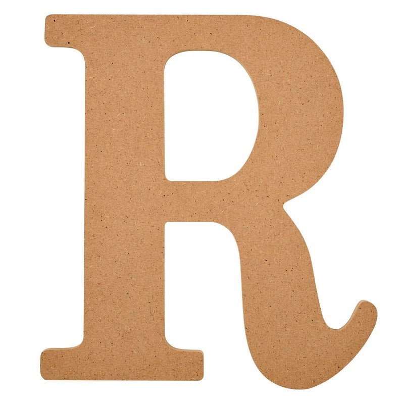 Plaid Unfinished Wood Letter 8 Wooden Surface Perfect for DIY Arts and Crafts Projects 63597