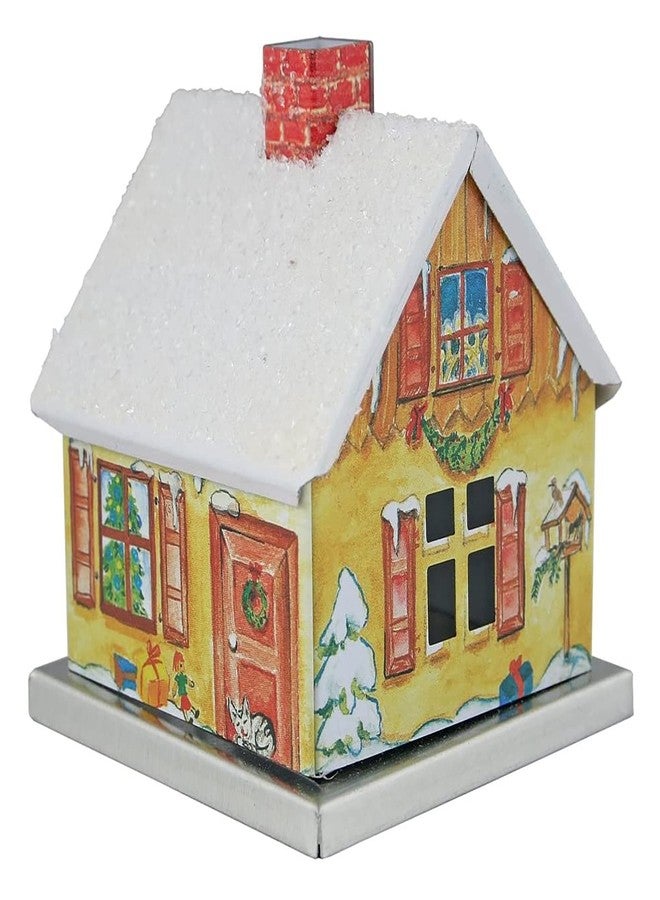 Knox Chalet House 2.5 x 5 Inch Metal Christmas Incense Smoker Figurine with Incense Cones - Image 5