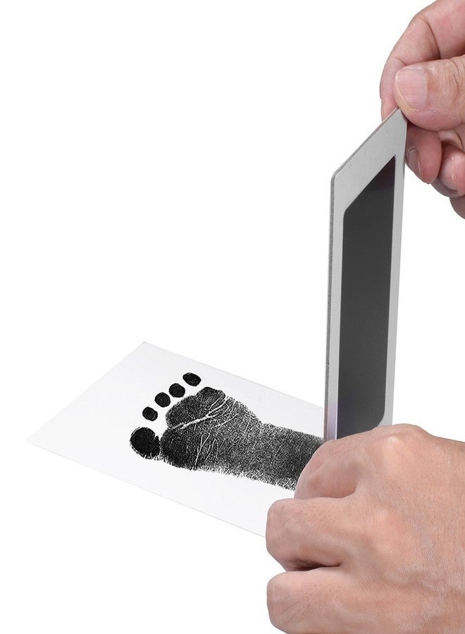 Desi Rang Baby hand and footprint kit, infant foot and handprint, hand foot impression print DIY, No touch, safe Non toxic ink pad, Color : Black - Image 3