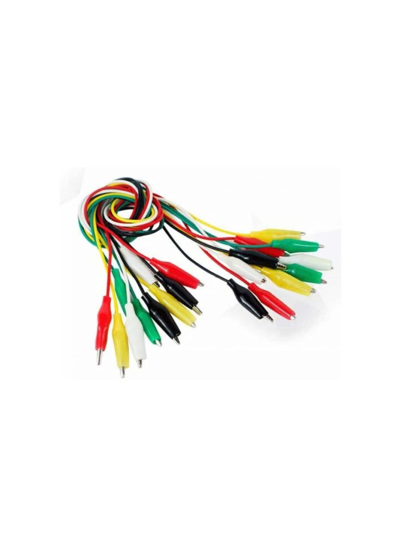 GGOOT 10Pcs Crocodile Clips, Double Ended Crocodile Leads Wires Insulated Alligator Clips Test Leads Electric Jumper Leads - Image 5