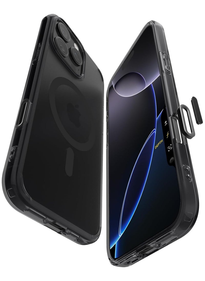 Spigen - Ultra Hybrid T MagFit for iPhone 16 PRO Case Cover [Camera Control Button Cover] with MagSafe (2024) - Frost Black - Image 1