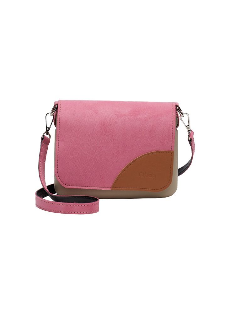 O bag O pocket Cross Body Bag with Flap & Eco Leather Adjustable Shoulder Strap in Sangria Sand - Image 3