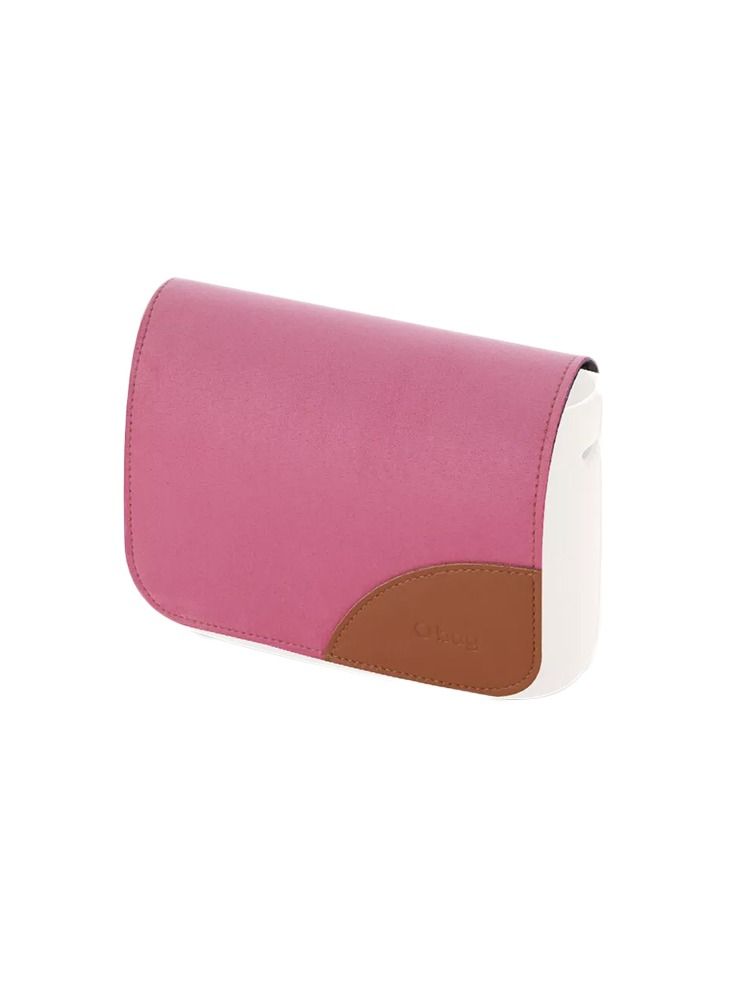 O bag O pocket Cross Body Bag with Flap & Eco Leather Adjustable Shoulder Strap in Sangria Sand - Image 5