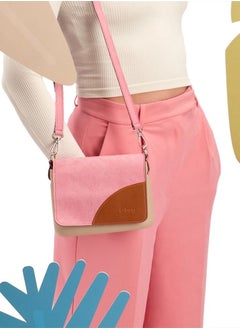 O bag O pocket Cross Body Bag with Flap & Eco Leather Adjustable Shoulder Strap in Sangria Sand  - Image 1