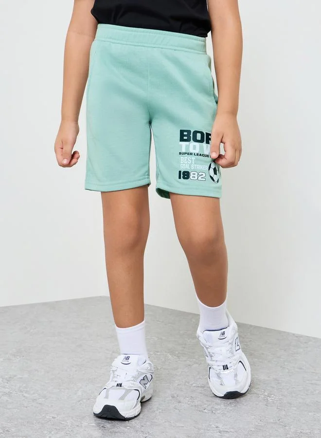 Styli Boys Placement Print Shorts