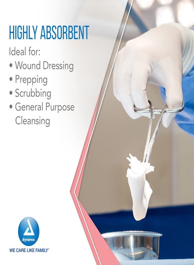 Dynarex Non-Woven Sponges, Non-Sterile Gauze, 2x2 and 4 Ply, Perfect for Facial Needs, Skin Treatment, & Wound Care, Made from Highly Absorbent Materials, 1 Sleeve of 200 - Image 4