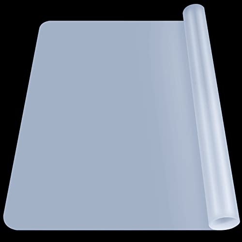 LEOBRO Large Silicone Mat 234 x 156 Clear Silicone Mats for Crafts Play Dough Mat for Resin Molds Clay Paint Arts and Crafts Medium Thickness 075 MM