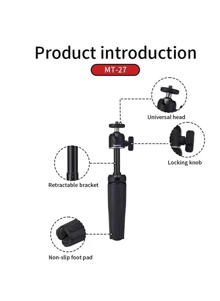 Jmary Jmary MT27 Mini Portable Lightweight Tripod Stand Smart Selfie Stick 360 Rotation for Phone and Camera  - Image 2