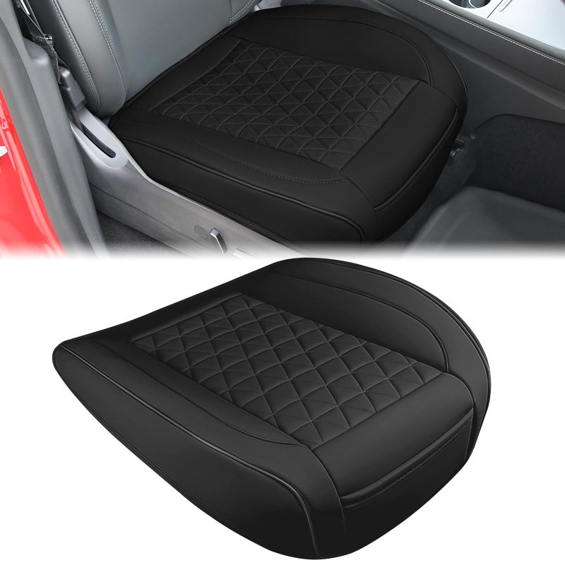 Nilight Car Seat Cushion Cover Black Leather Front Seats Waterproof AntiSlip with Storage Bag Wraps Bottom Fits Cars Sedan Van SUV Truck - Image 3