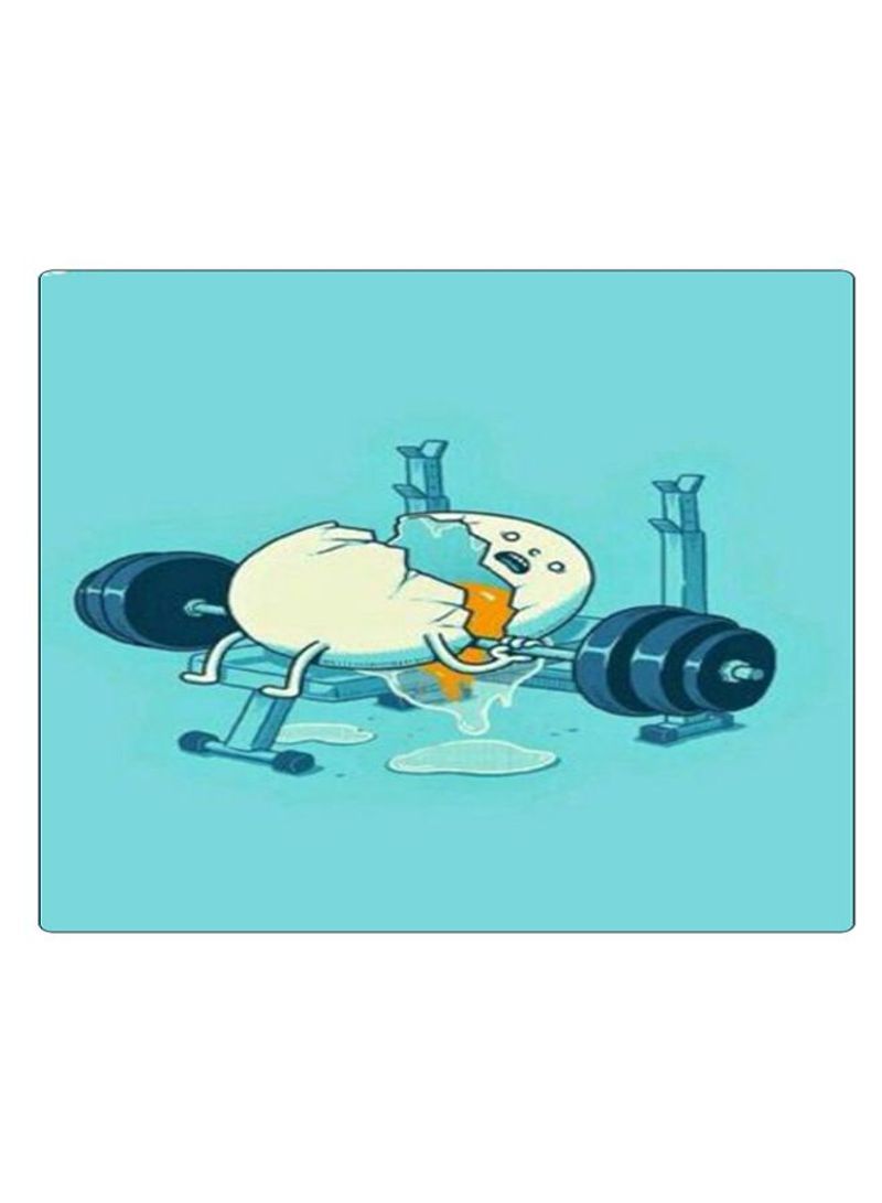 RKN Printed Anti-Slip Gaming Mouse Pad Blue/White