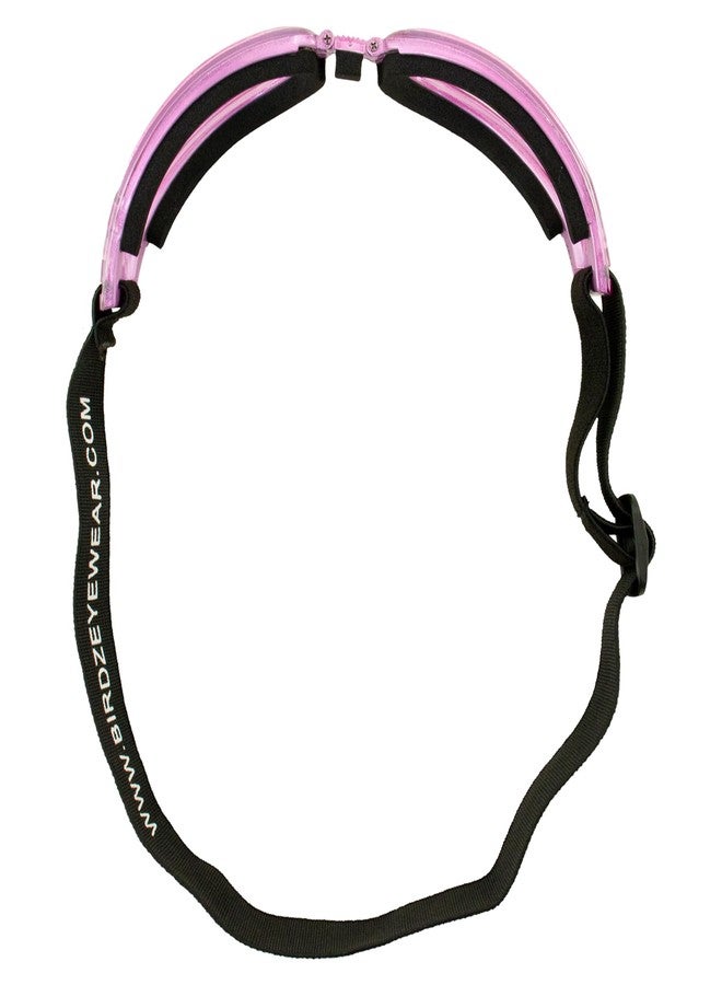 Birdz Eyewear Cardinal Padded Floating Motorcycle Goggles for Women Translucent Pink Frame with Clear Lenses Folding Goggles (Clear) - Image 4