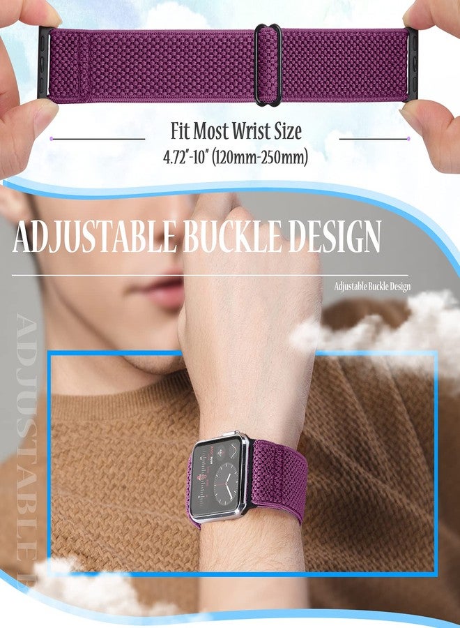 Tiptops Apple Watch Band - Unisex, Stretchy Nylon, Fit All Apple Watch Models, Easy Adjustable, Perfect for Workouts, 4.3-10 Inch Wrist - Image 2