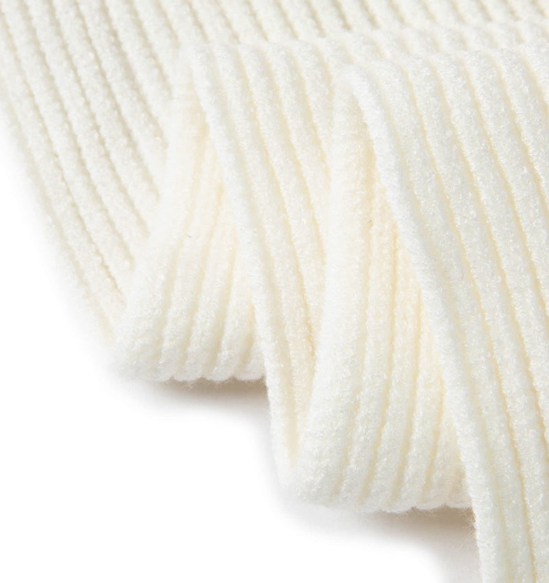 Lallier 3Pcs Kids Hat Scarf and Snow Gloves Set, Winter Knit Warm Soft Pom-Pom Beanie Outdoor for Boys Girls and Toddlers (White) - Image 5
