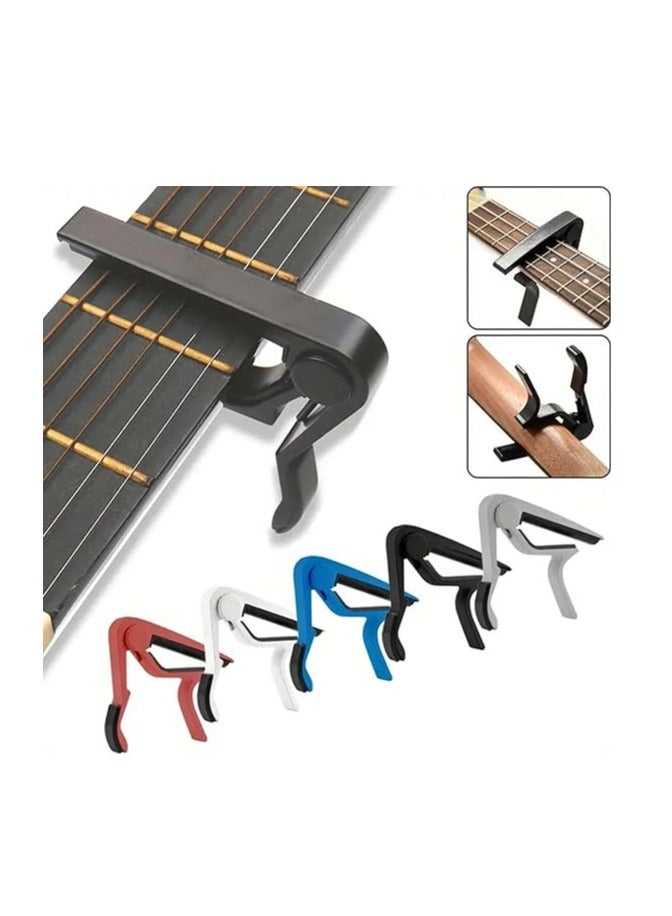 Megarya Premium Aluminium Alloy Guitar Capo - Quick Change Clamp For Acoustic And Classic Guitars Color: Black - Image 1