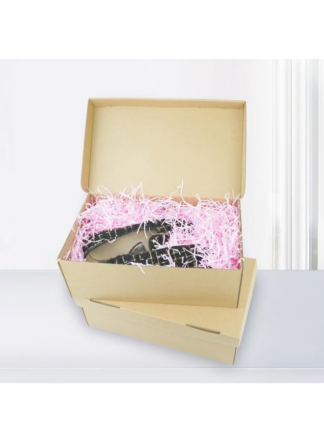 STRBOXONG Cardboard Shoe Boxes with Lid, 30x18x10 cm, Multi-Purpose Storage Box for Home Office Organization Containers, Foldable Cardboard Carton, Gift Parcel (Pack of 10) - Image 4