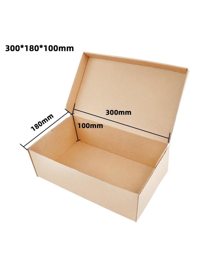 STRBOXONG Cardboard Shoe Boxes with Lid, 30x18x10 cm, Multi-Purpose Storage Box for Home Office Organization Containers, Foldable Cardboard Carton, Gift Parcel (Pack of 10) - Image 2