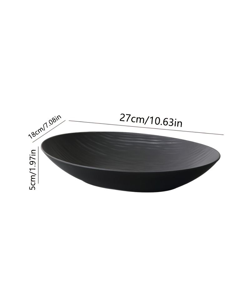 Microwave Dishwasher Safe Salad Bowls 2pcs Durable Plastic Soup Plates - Image 3