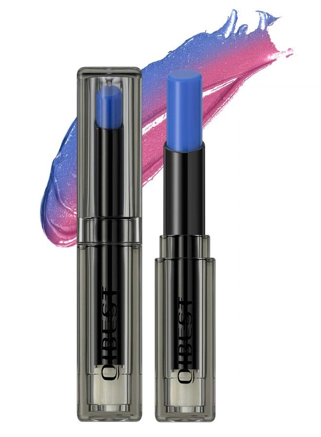 BAISEN DIARY PH Adjusting Lip & Cheek Tint - Temperature Color Change Instaph Lipstick, Hydrating & Long-Lasting, Natural Glow Blush & Lip Color, Buildable, Non-Sticky, Moisturizing Lip & Cheek Stain (Blue) - Image 1