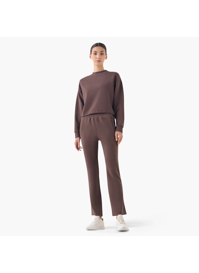 ادوت من سبلاش Panelled Cropped Sweatshirt with Long Sleeves