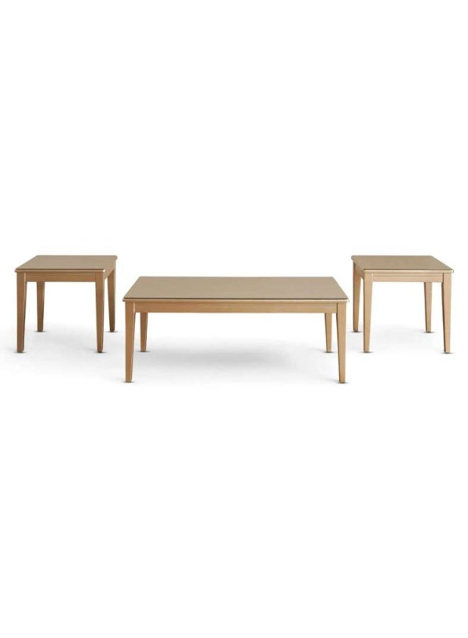 Pan Home Gold Coffee Table Set for Living Room - Image 5