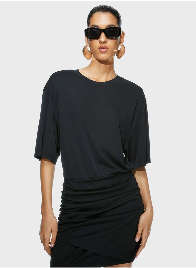 H&M Drapped Knitted Dress