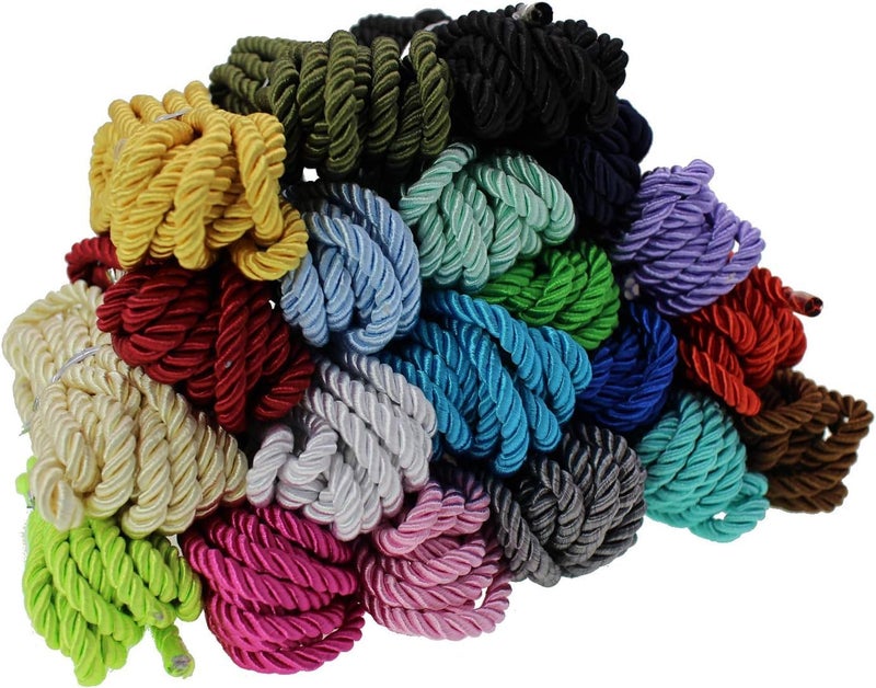 QZibeva 25 Meter Fancy Sofa Cushion Craft Cord 10 mm Thickness Color Silver_Plastic Spool not Including Silver - Image 5