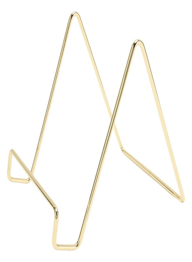 WAONIQ Metal Square Easel Stand-Multi Purpose Desktop Display Stand Suitable For Photo Frames, Photos, Books, Menus, Tablets, Suitable For Home, Office, Wedding And Coffee Shop (Gold） - Image 1